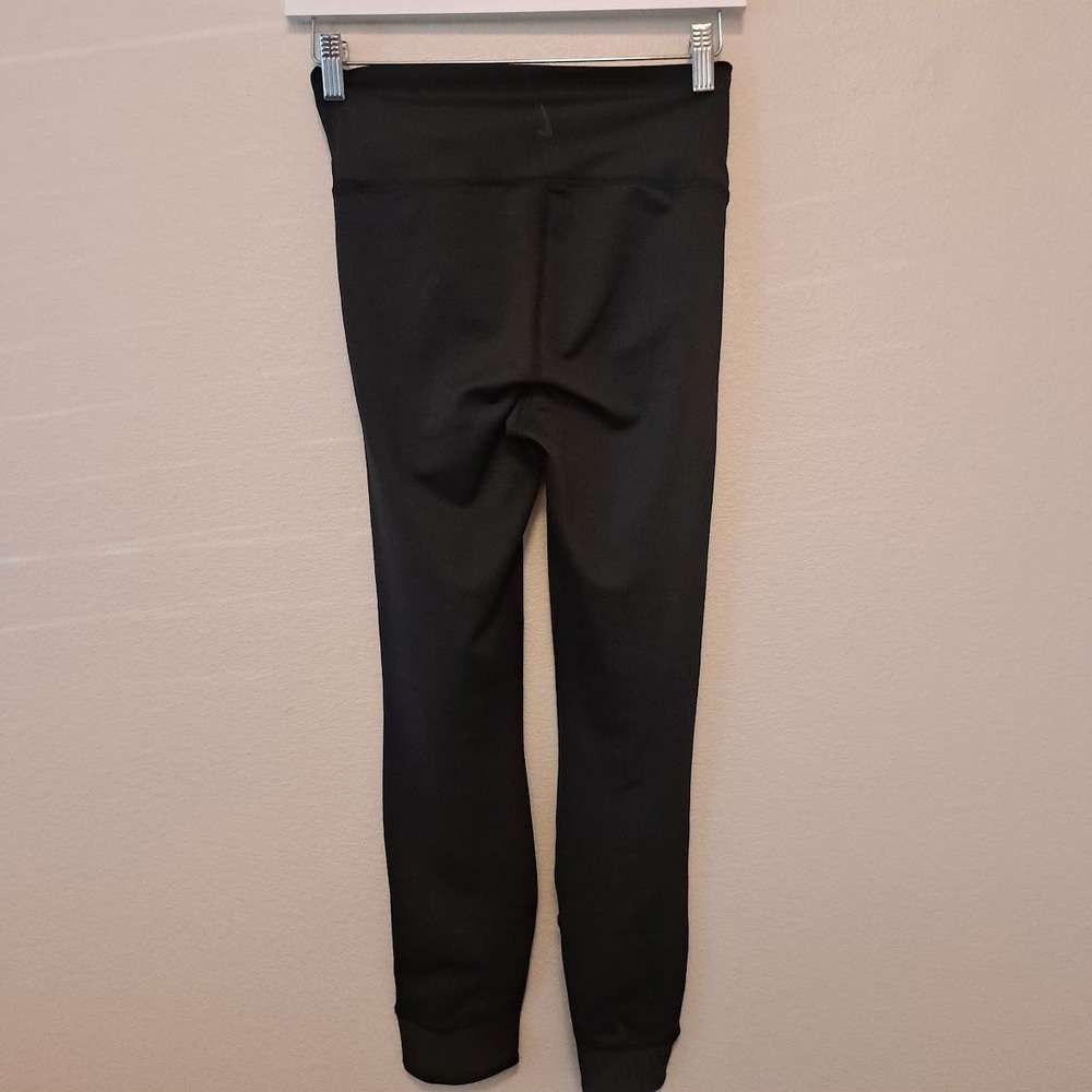 Nike Dri-FIT Black Crossover Waistband Leggings Tulip Hem Small